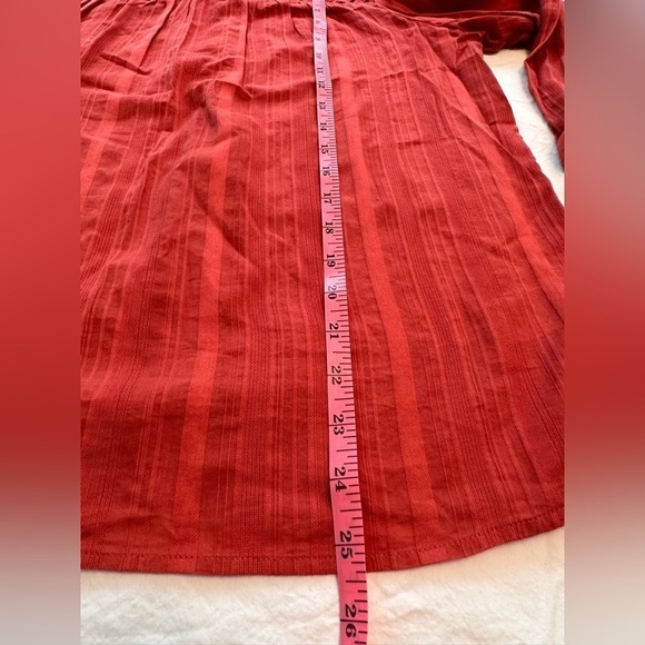 Gap Rust Color Top W/Cutout Detail Regencycore Edwardian Feminine Size Medium - Picture 10 of 10